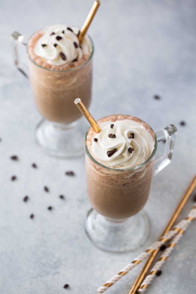 Image of Java Chip Frappuccino with straws