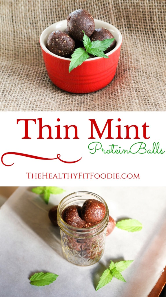 Can't wait for the holiday's to get here? Try this Thin Mint Date Protein Balls Recipe to get you in the holiday spirit. They are high in protein, gluten free, and can be made vegan by substituting with a vegan protein powder. These Chocolate Mint Date Energy Balls are made with minimal ingredients and super easy to make.