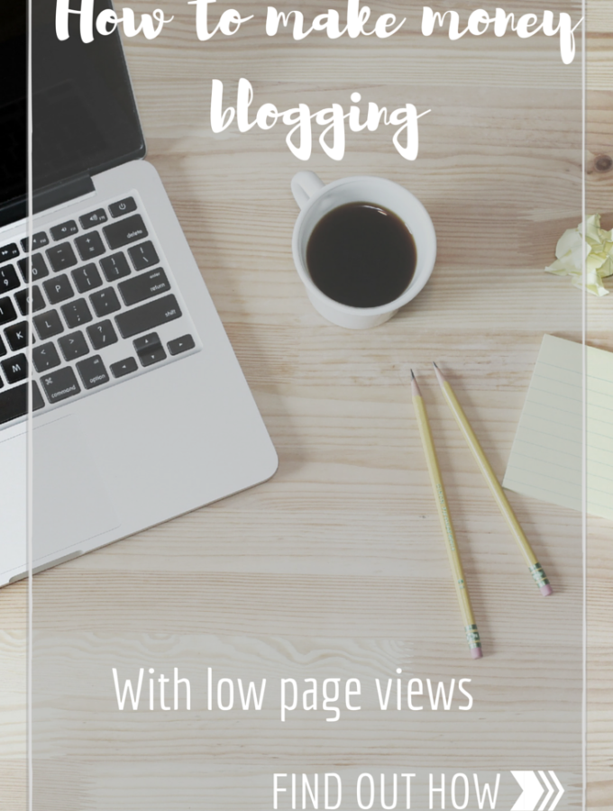 how to make money blogging with low page views
