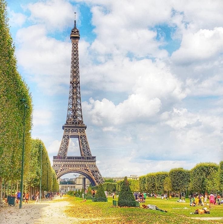 Eiffel Tour Paris in July