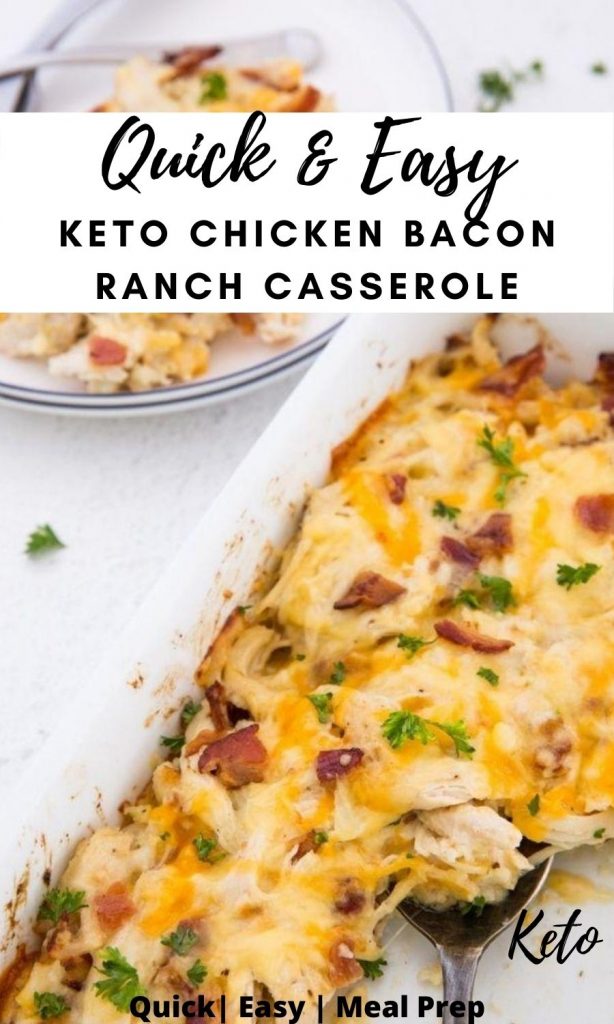 pin image for how to make chicken bacon ranch casserole
