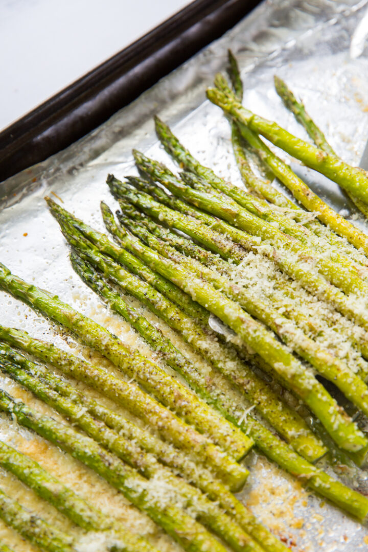 Roasted Garlic Parmesan Asparagus Lara Clevenger