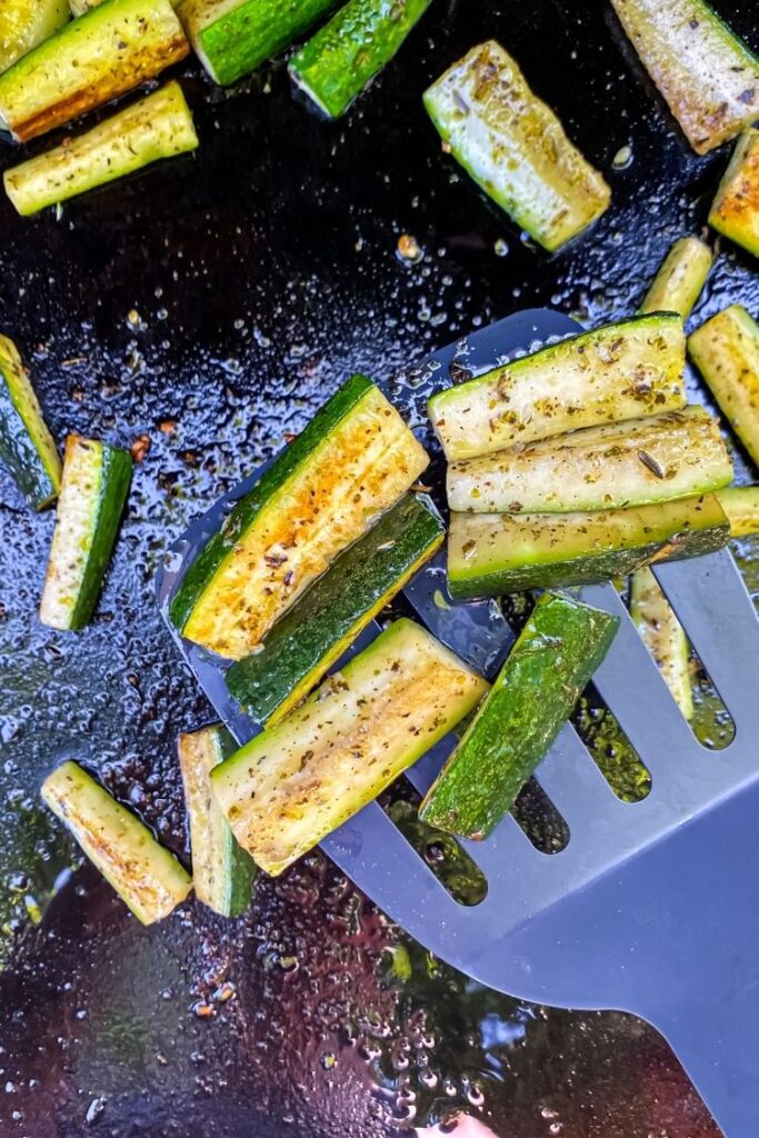 Zucchini on the Blackstone Griddle Lara Clevenger