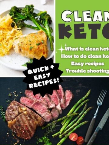 pinnable image for the ultimate guide to clean keto