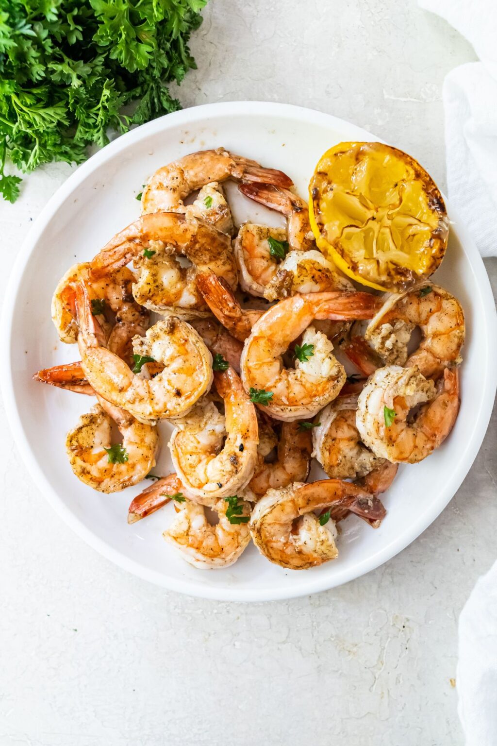 Lemon Garlic Shrimp on the Blackstone Griddle - Lara Clevenger