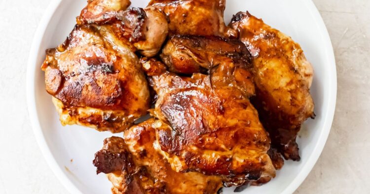 Teriyaki Chicken Thighs on the Blackstone Griddle - Lara Clevenger