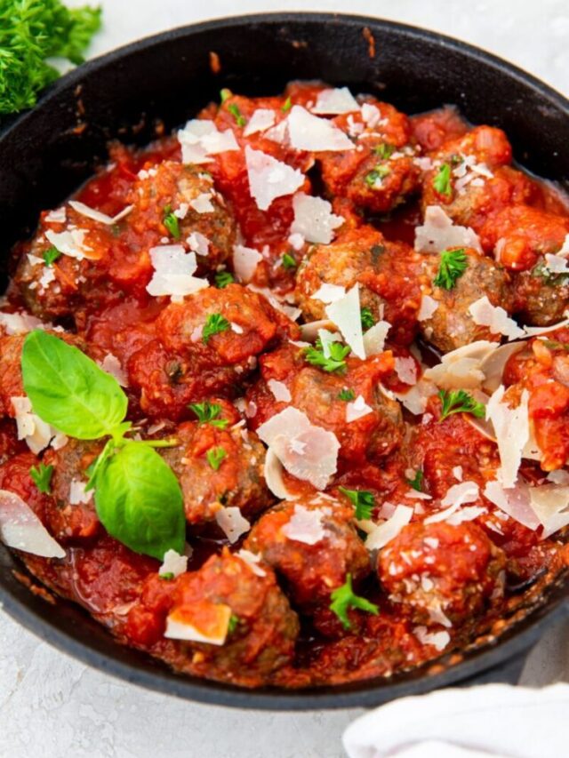 Keto Meatballs in Cast Iron Skillet Lara Clevenger