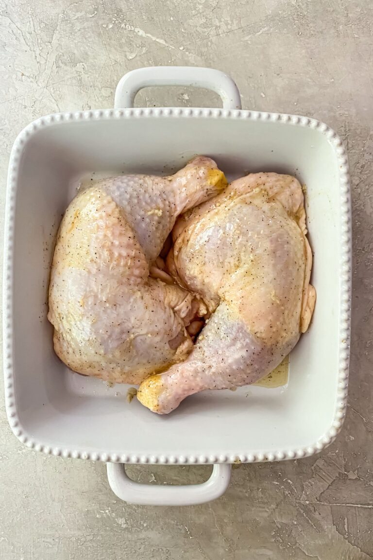 Easy Broiled Chicken Leg Quarters Lara Clevenger