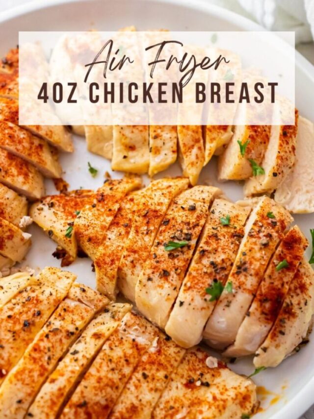 Air Fryer 4 oz Chicken Breasts + Nutrition Lara Clevenger