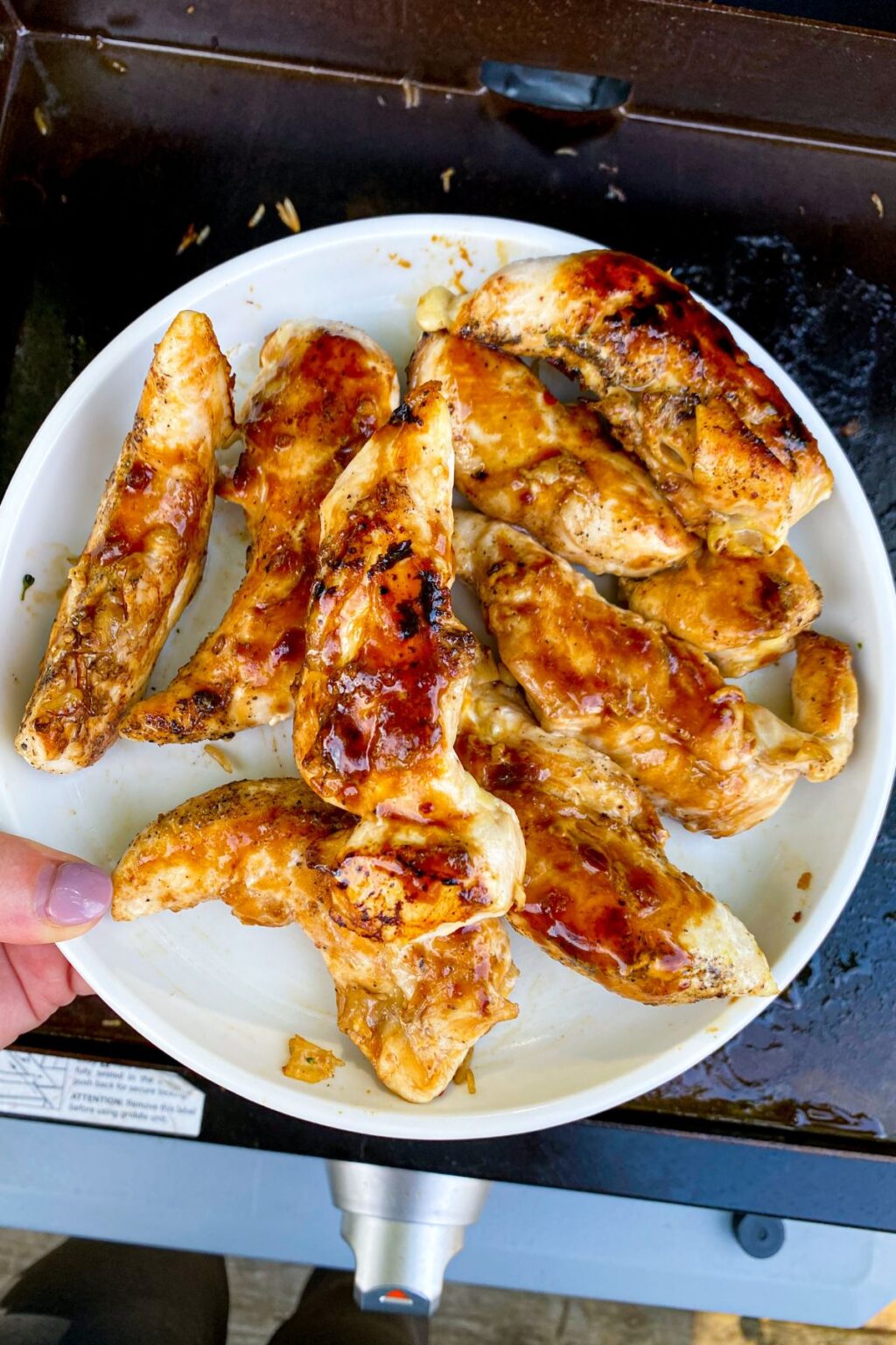 Teriyaki Blackstone Chicken Tenders Lara Clevenger