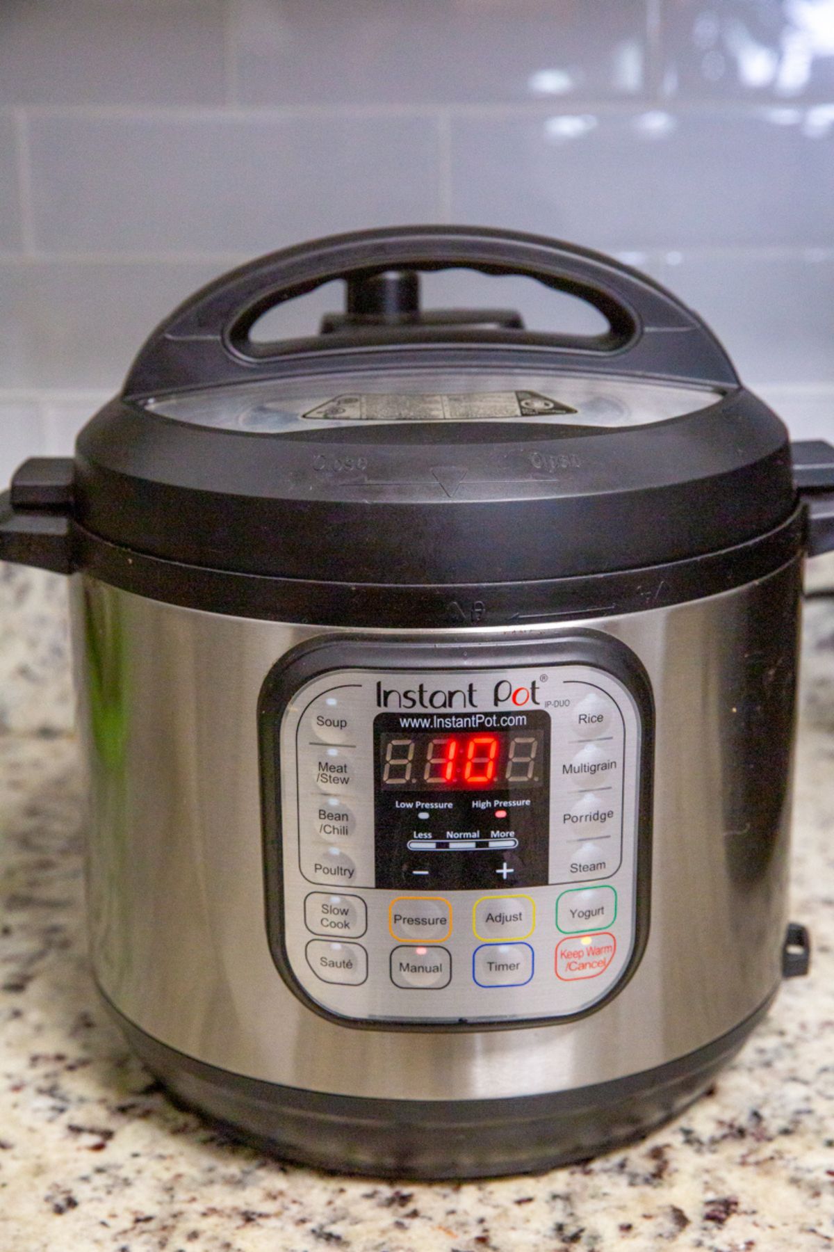 instant pot set to 10 minutes
