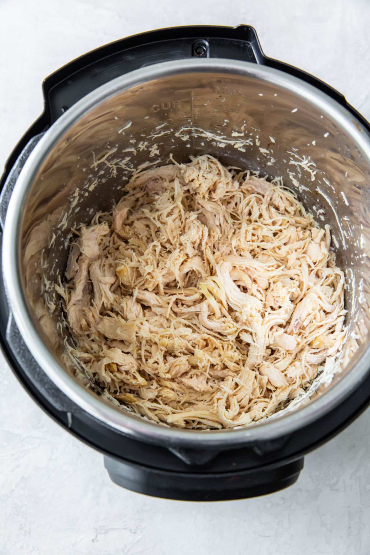 frozen shredded chicken breasts cooked in the Instant Pot