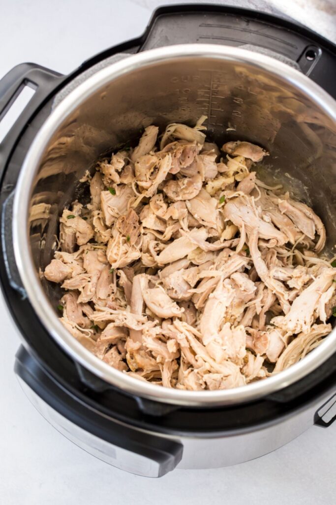 Instant pot bone online in chicken breast shredded