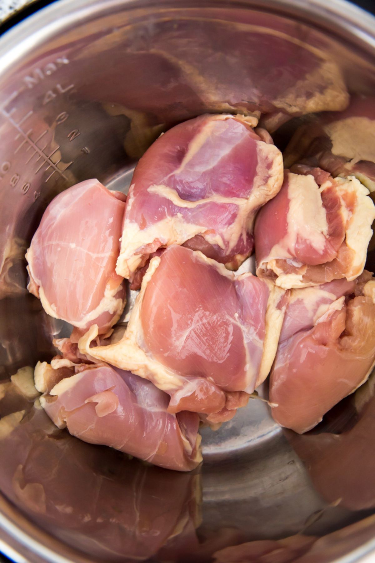 raw chicken thighs in the instant pot