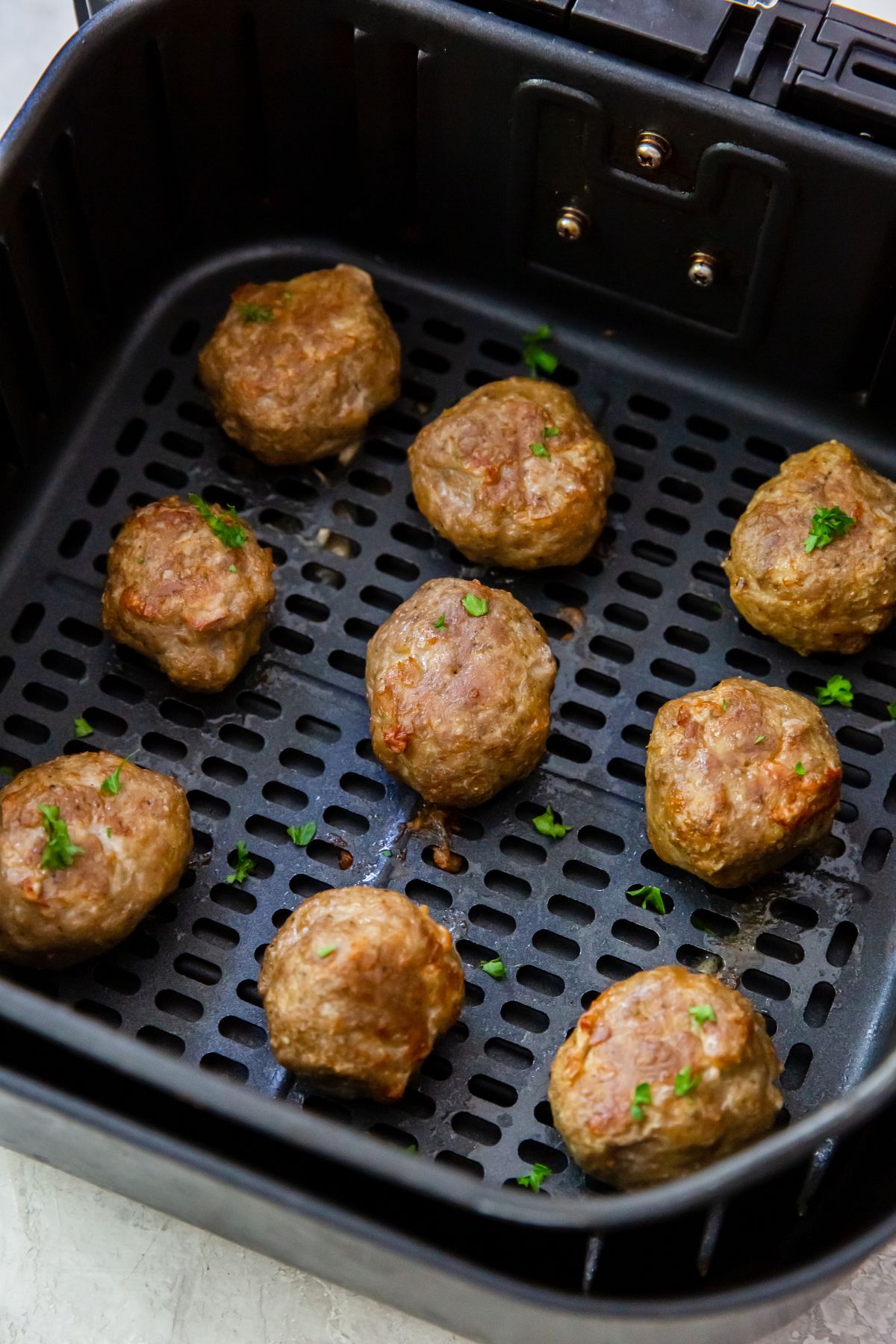 Air Fryer Turkey Meatballs - Lara Clevenger