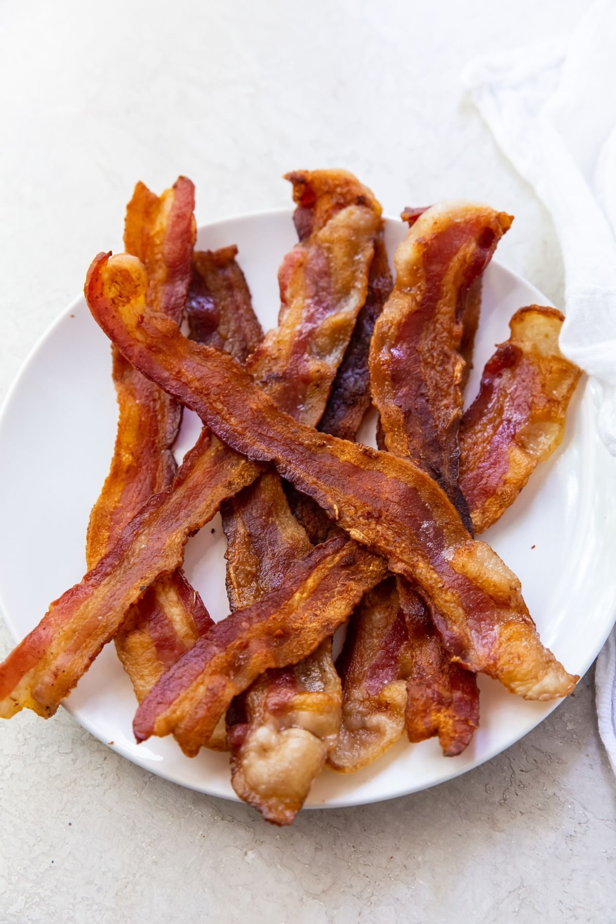 blackstone bacon on a white plate