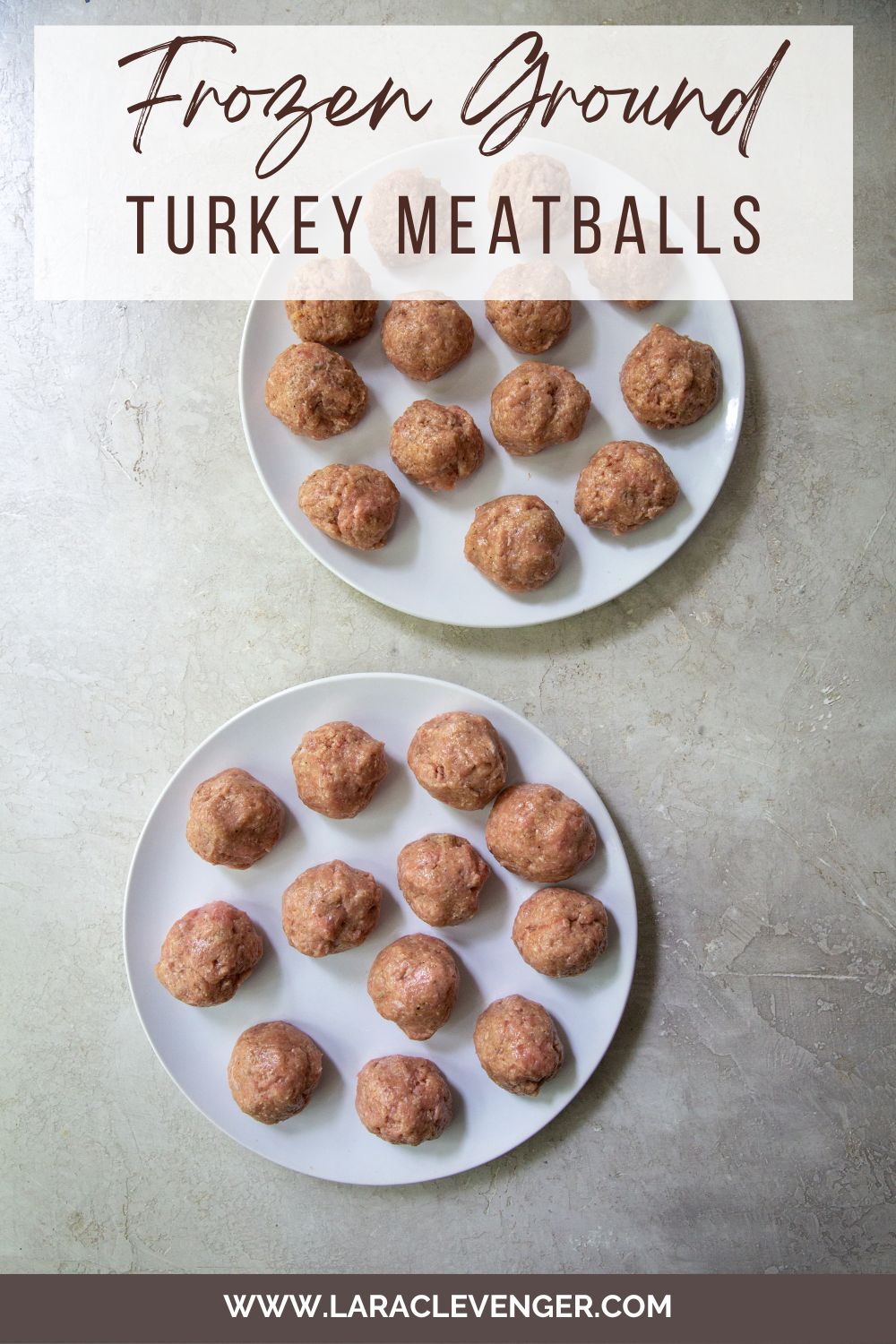pin of how to make frozen turkey meatballs
