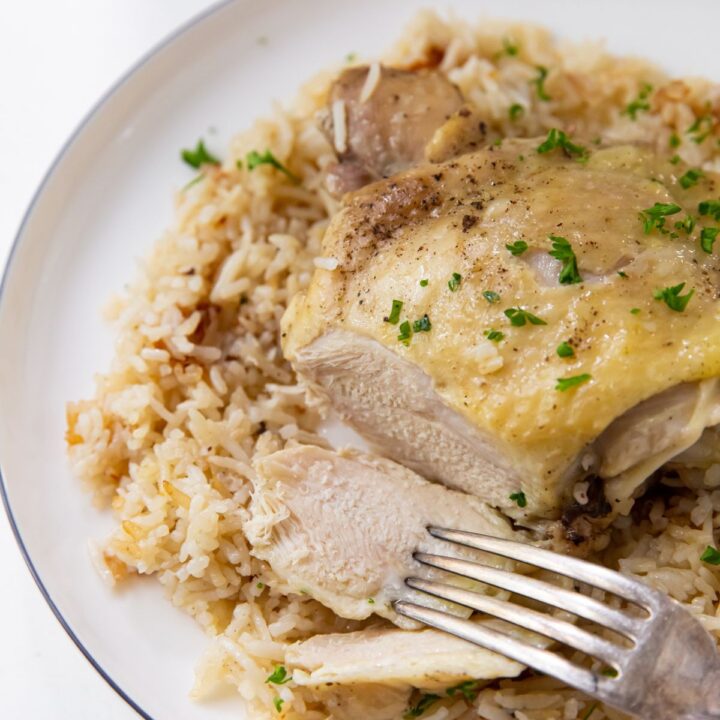 Instant Pot Chicken Thighs and Rice Lara Clevenger