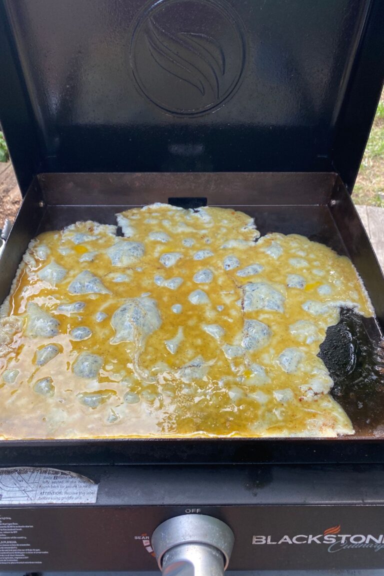 Scrambled Eggs on Blackstone Griddle Lara Clevenger