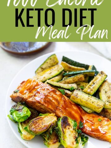 Featured image for 1800 calorie keto meal plan with salmon, brussel sprouts and zucchini