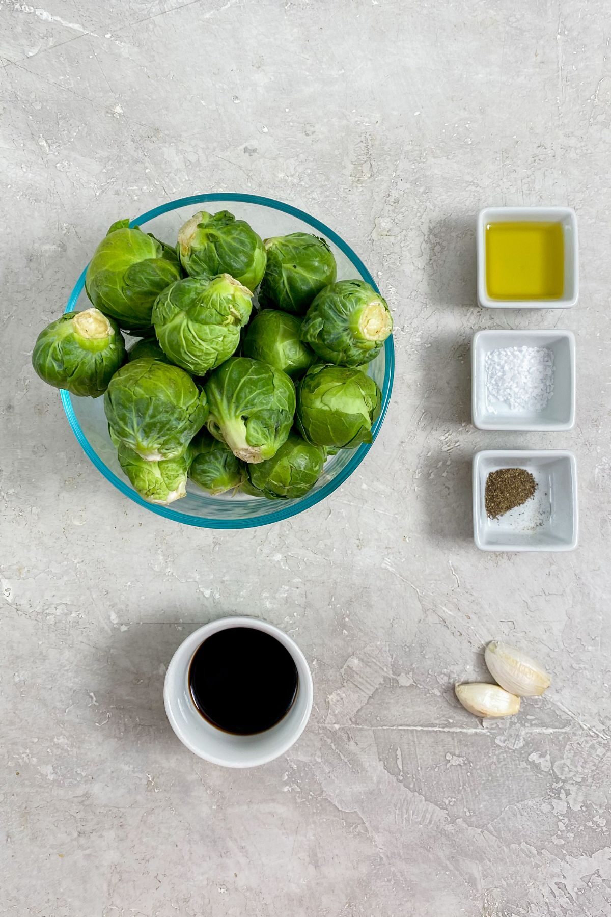 Ingredients for air fryer brussel sprouts