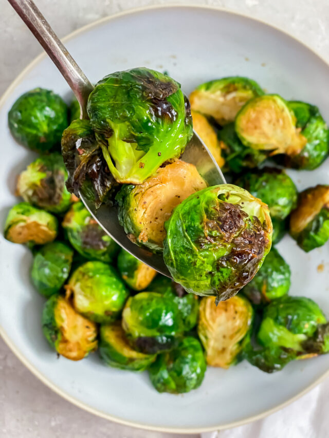 Air Fryer Brussel Sprouts-14