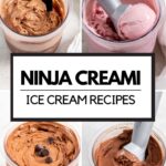 featured image collage for Ninja Creami recipes with 4 different flavors