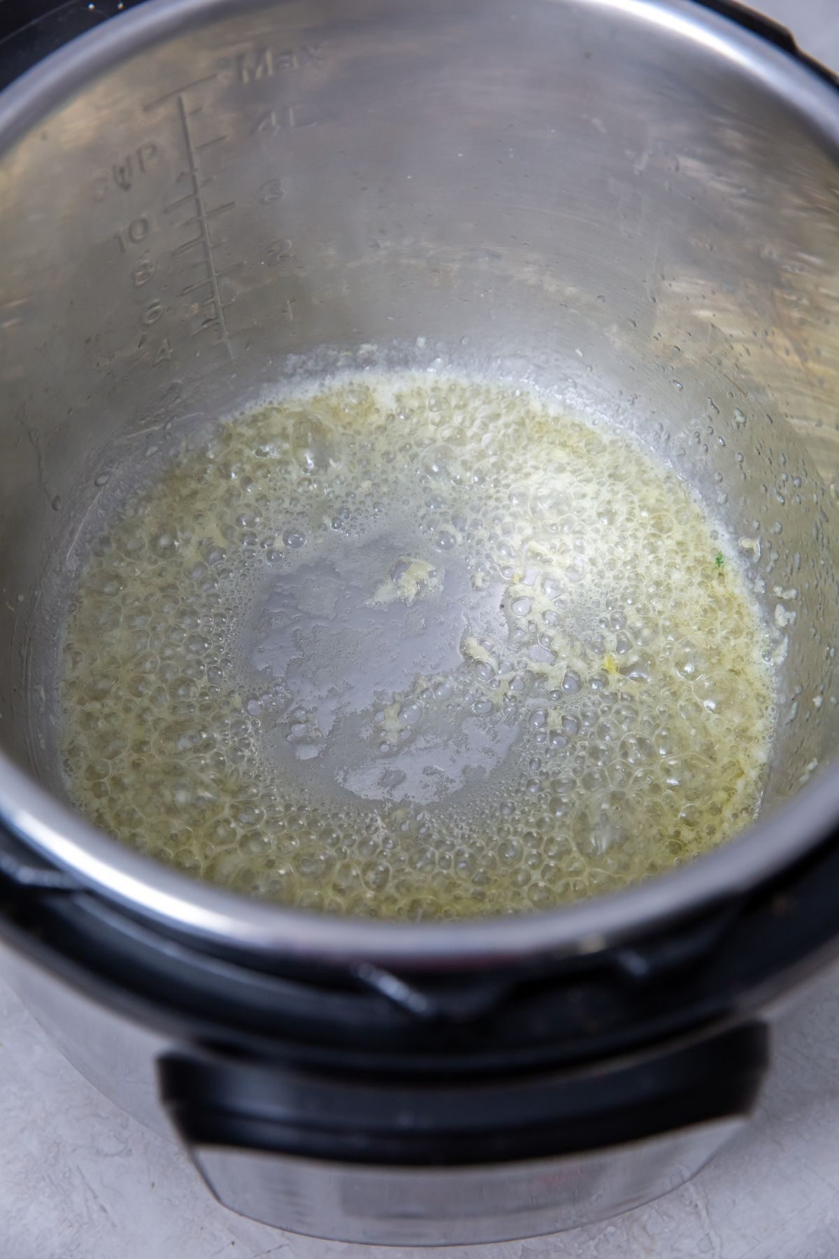 melted butter in the instant pot