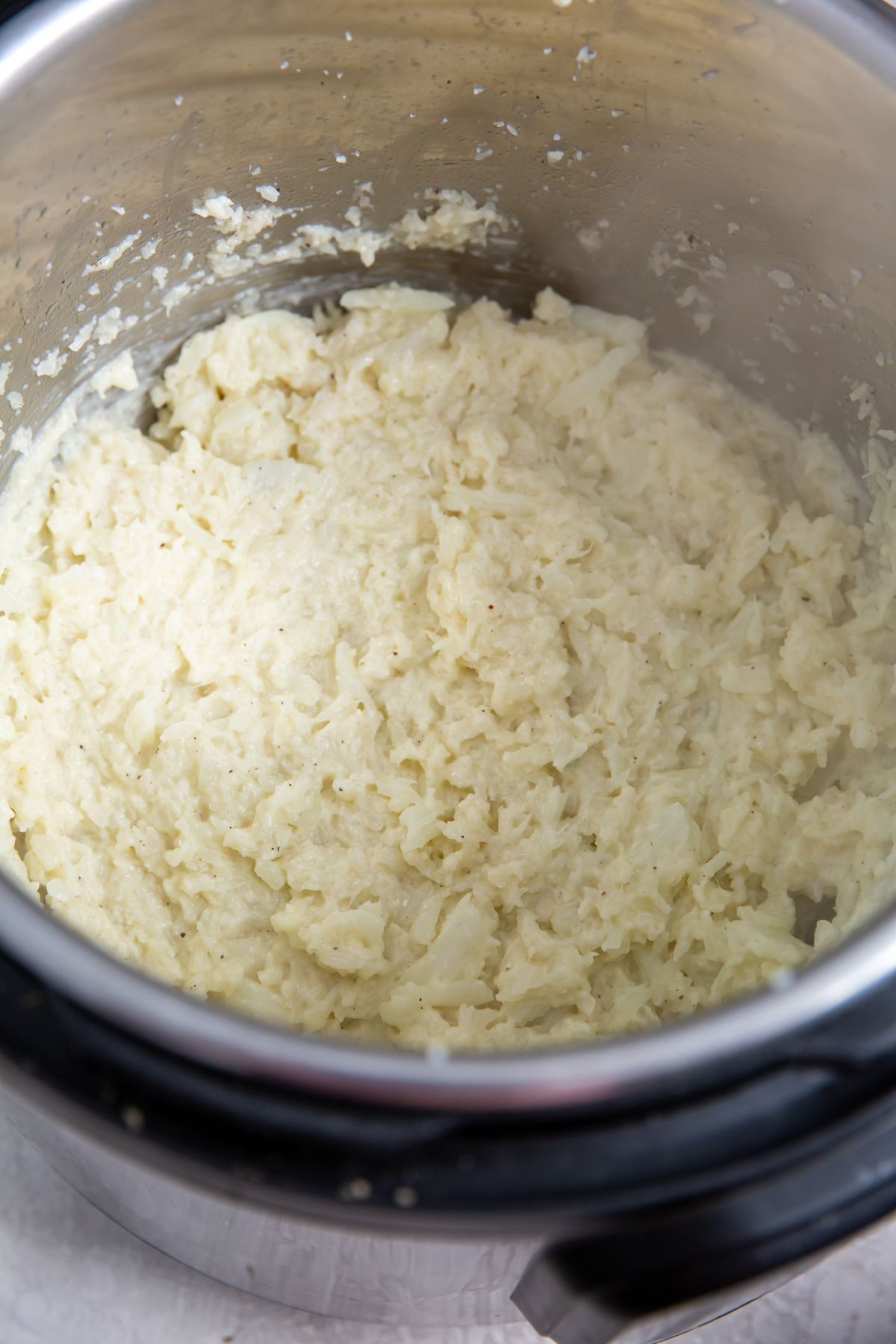 Instant pot Cheesy mashed cauliflower blended smoothly