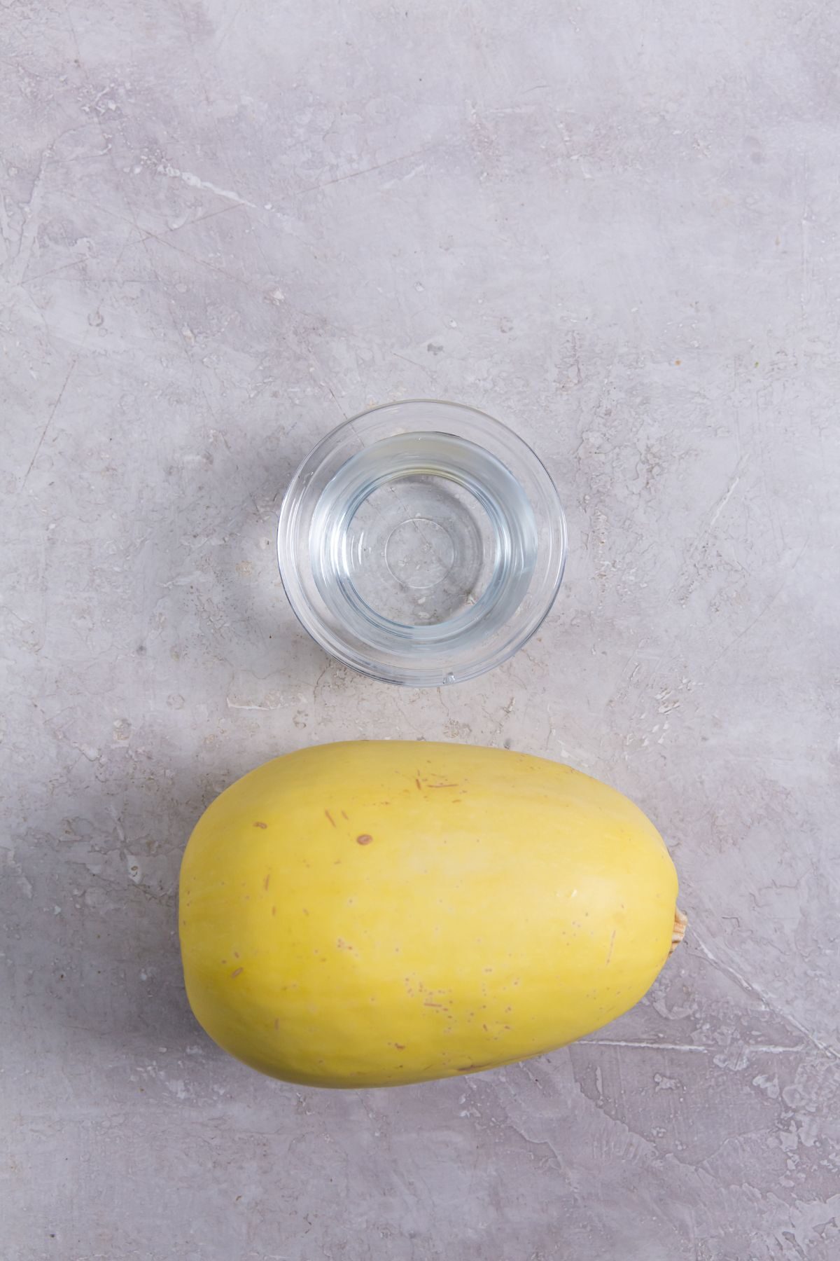 ingredients of spaghetti squash and water