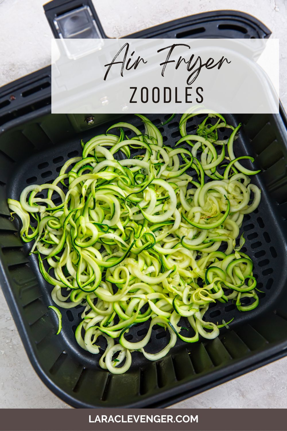 pin of air fryer zoodles
