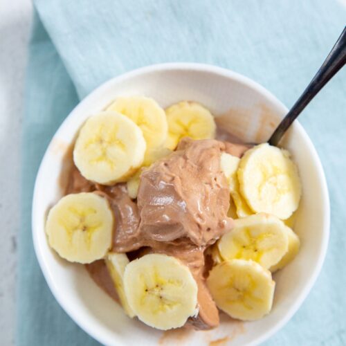 Ninja CREAMi Chocolate Banana Protein Ice Cream Lara Clevenger