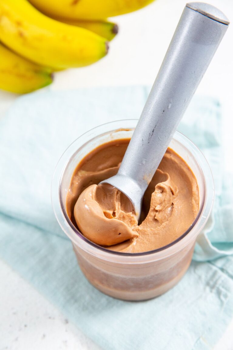 Ninja CREAMi Chocolate Banana Protein Ice Cream Lara Clevenger