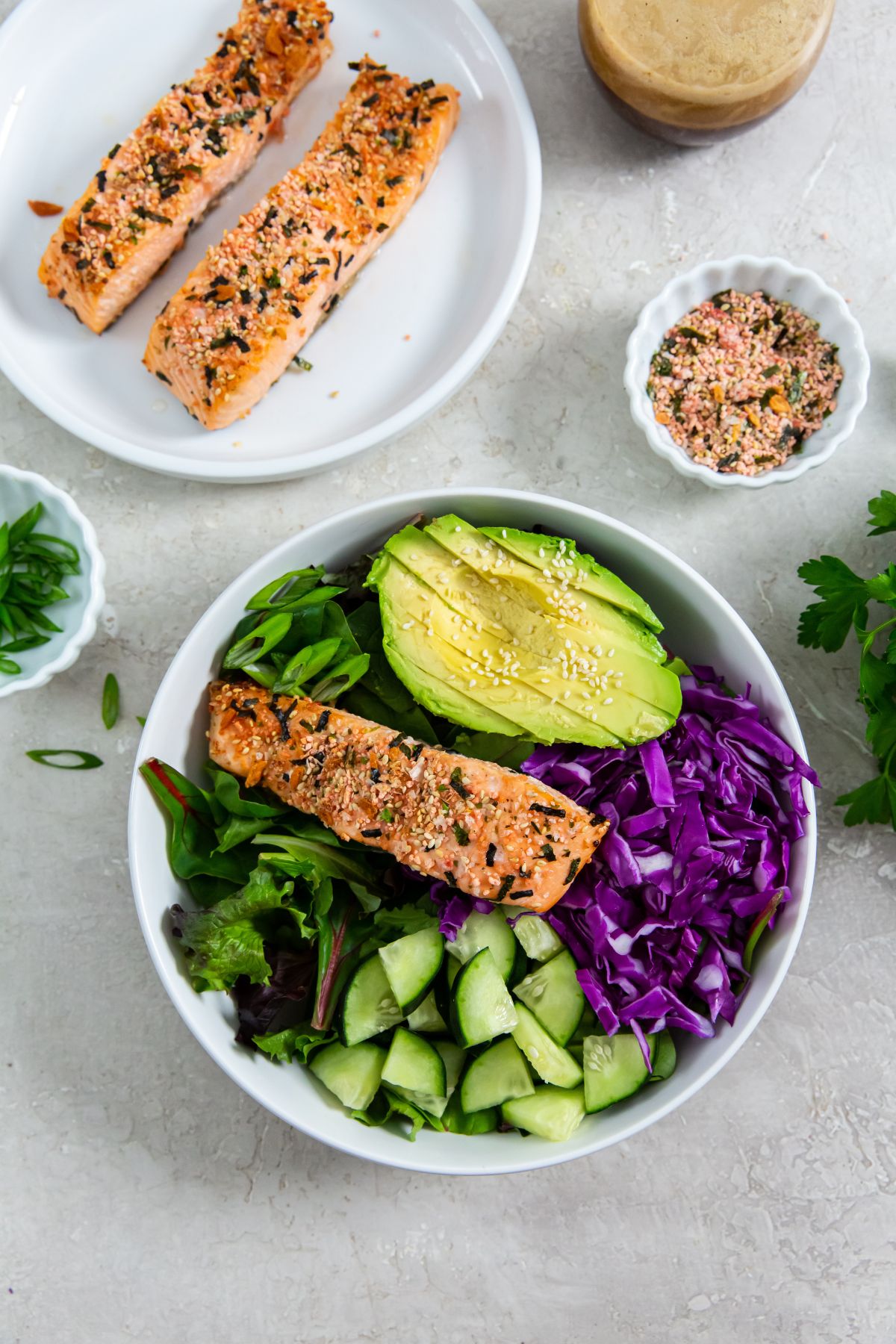 Sesame Salmon Bowl Lara Clevenger