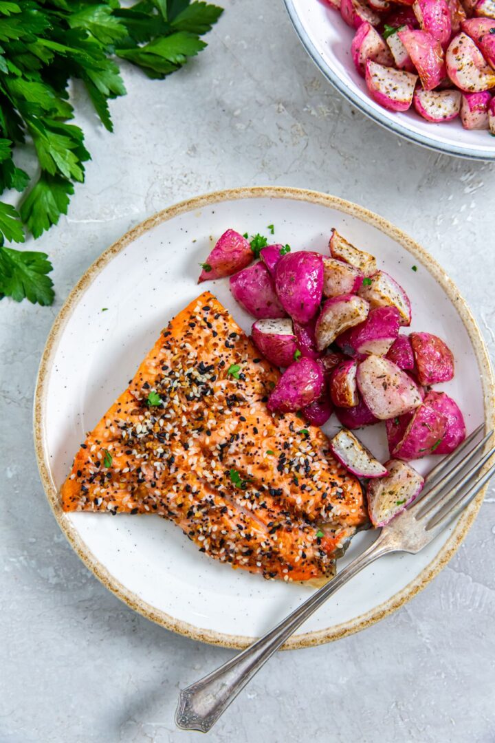 Air Fryer Everything Bagel Salmon Lara Clevenger