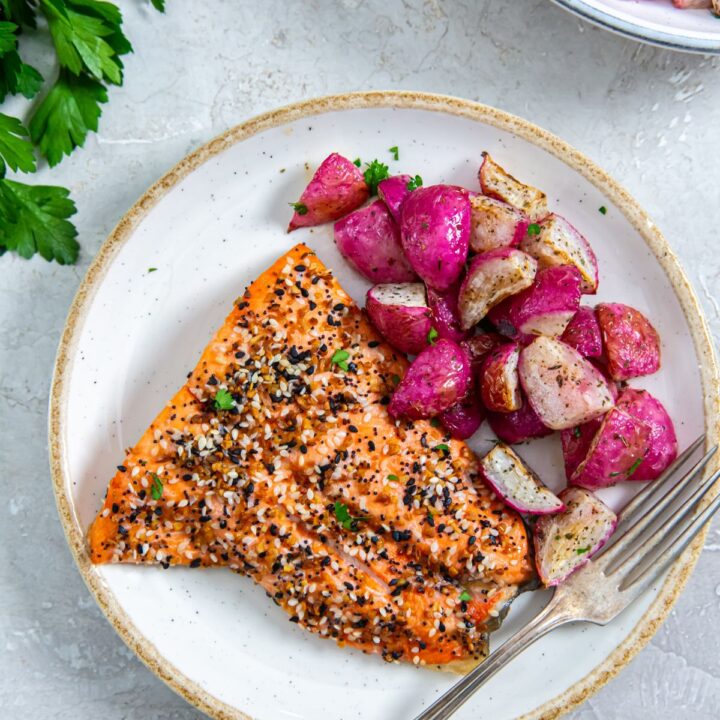 Air Fryer Everything Bagel Salmon Lara Clevenger