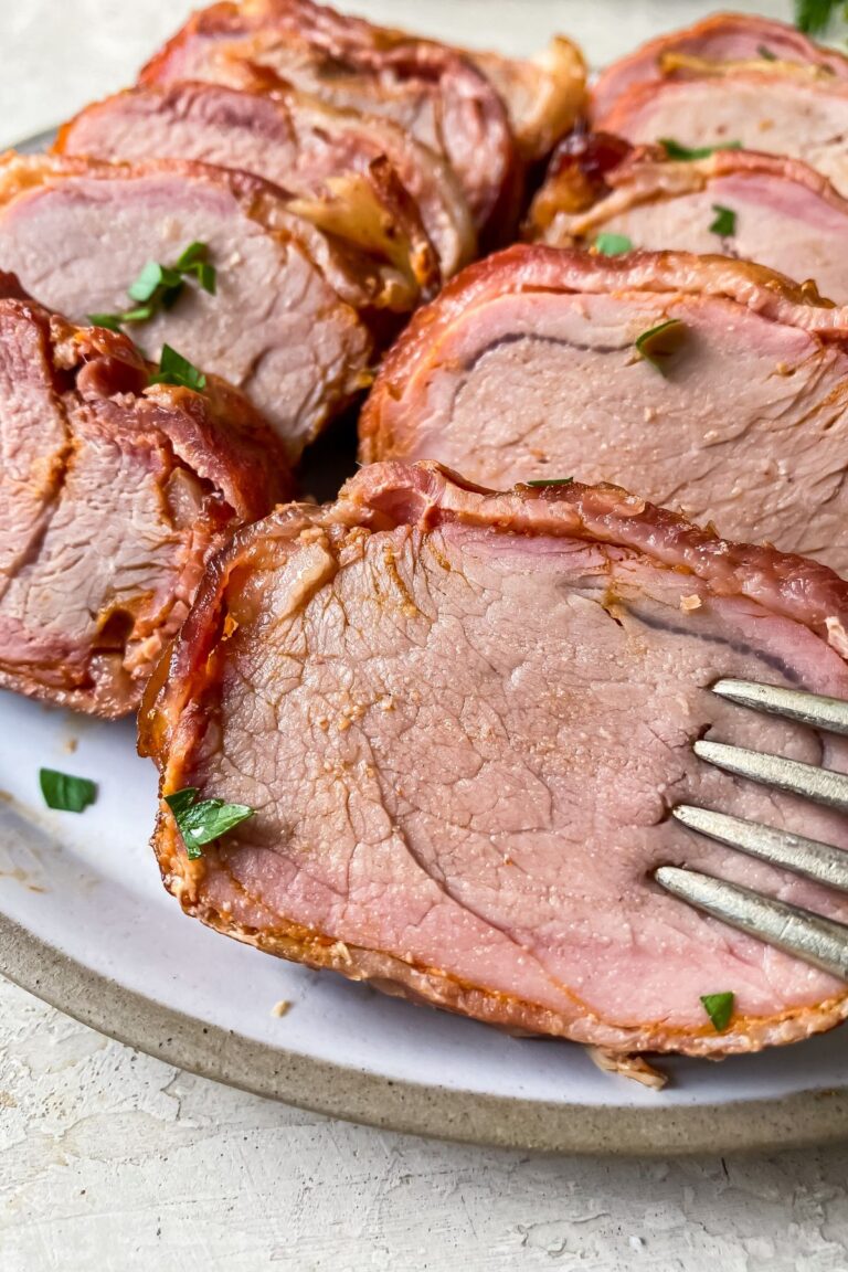 Smoked Bacon Wrapped Pork Tenderloin Lara Clevenger