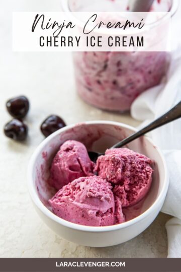 Ninja Creami Cherry Ice Cream - Lara Clevenger