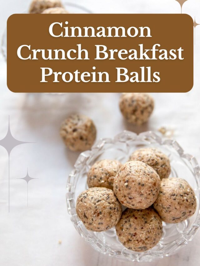 Cinnamon Crunch Breakfast Protein Balls