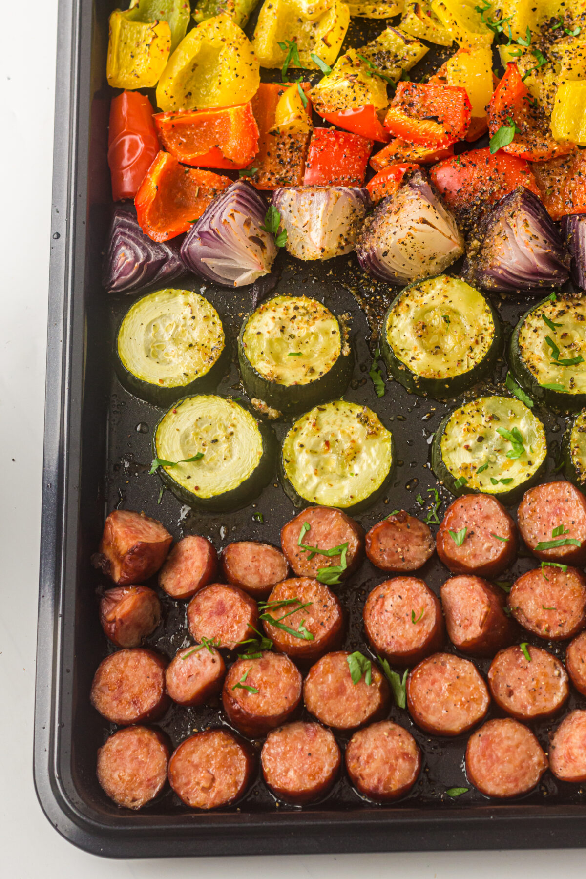 Sheet Pan Sausage & Roasted Vegetables