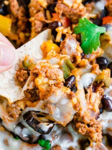 Mexican Ground Beef wit tortilla chip
