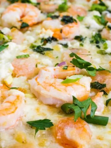 shrimp cheesy pizza