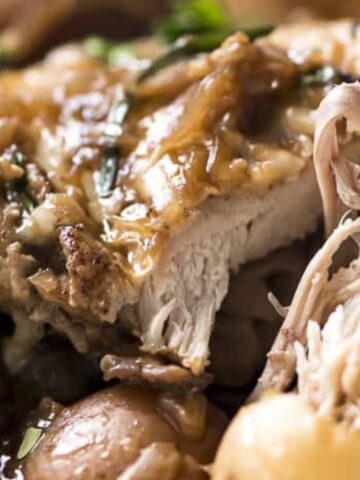 French Onion Chicken on a bowl