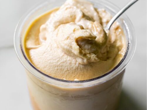 Ninja Creami Oat Milk Protein Coffee Ice Cream - Lara Clevenger