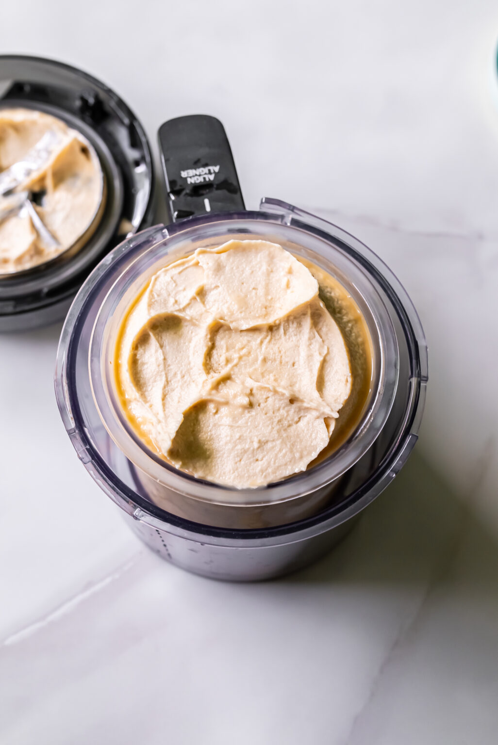 Oat Milk Protein Coffee ice cream spinned with Ninja Creami